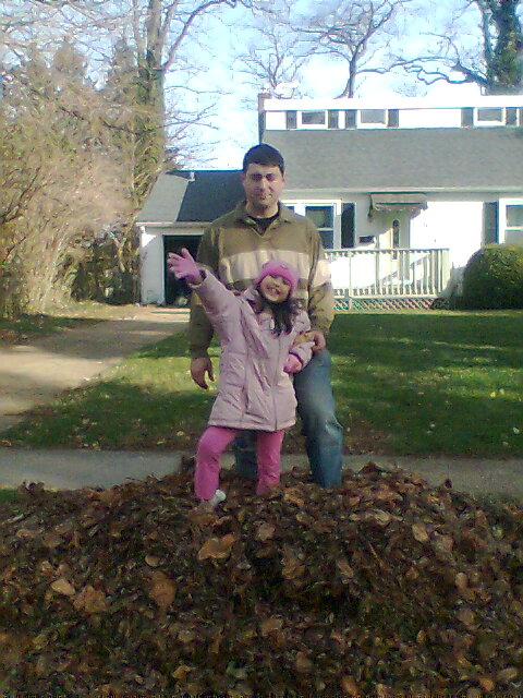 Giant leaf pile